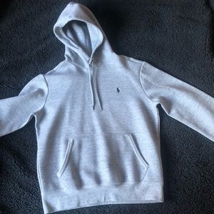 Polo Ralph Lauren Mens Medium Grey Hoodie Pullover